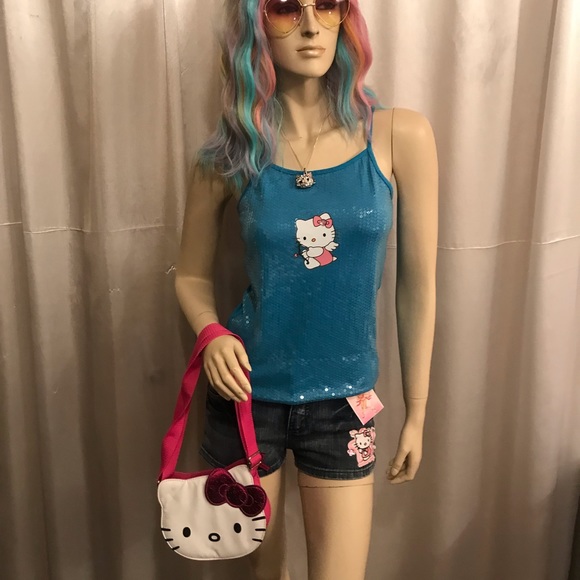 Adorable  custom hello kitty 4 pieces dream summer set🌈🌞🍭 - Picture 3 of 16